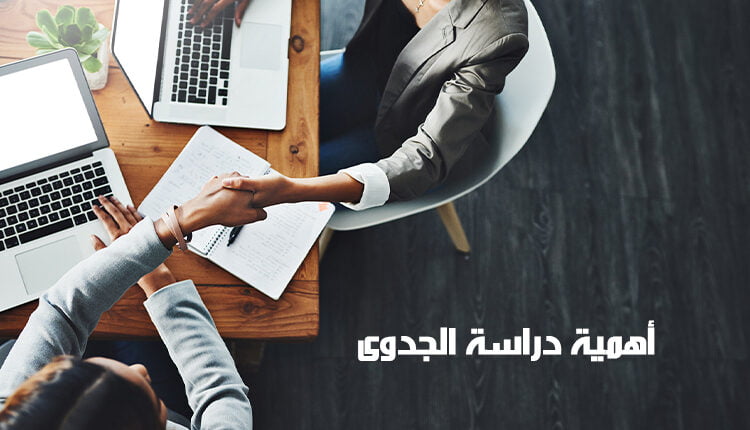 ما هي دراسة الجدوى؛ أهميتها وأنواعها لتحقيق الاستثمار الناجح لمشروعك 3 ضرورة دراسة الجدوى، صورة توضح شخصين يتصافحان أصناء دراسة جدوى مشروع