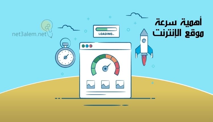 قياس سرعة الموقع؛ أبرز 8 طرق تساعدك على تسريع صفحات الويب 1 فائدة سرعة موقع الإنترنت: صورة أداة تحميل وساعة وشاشة بها مؤشر قياس