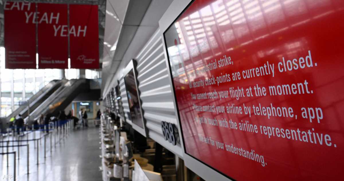 11 مطارا خارج الخدمة.. الإضرابات تشل حركة الطيران الألماني
