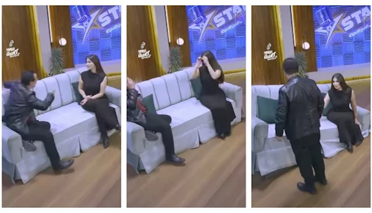 بالفيديو.. سقوط هدى الاتربي في موقف محرج أثناء تصوير أحد الب