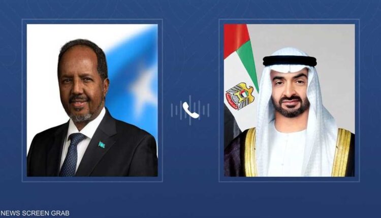 رئيس دولة الإمارات يجري اتصالا هاتفيا مع الرئيس الصومالي