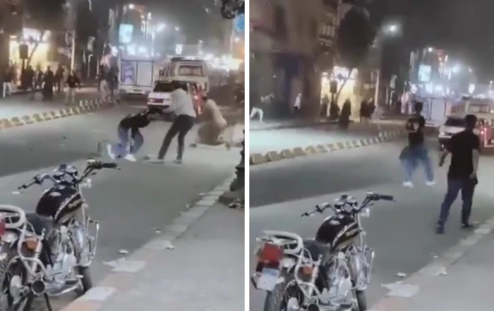 شاهد.. مشاجرة ب "العصي والحجارة" بين شبان وسط شارع عام في مصر . صحيفة المرصد 4 شاهد.. مشاجرة ب "العصي والحجارة" بين شبان وسط شارع عام في مصر . صحيفة المرصد