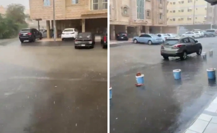 شاهد.. هطول أمطار غزيرة على حي السامر ‎في جدة . صحيفة المرصد