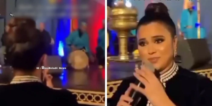 فنانة مغربية تنفعل على "طبال" أثناء إحيائها حفلا غنائيا . صحيفة المرصد