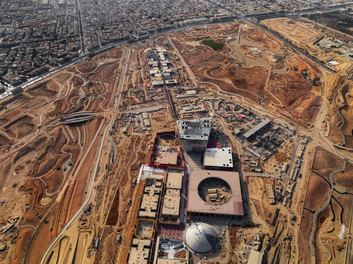 لقطات جوية تكشف مدى تقدم الأعمال الإنشائية في حديقة الملك سلمان . صحيفة المرصد 4 لقطات جوية تكشف مدى تقدم الأعمال الإنشائية في حديقة الملك سلمان . صحيفة المرصد