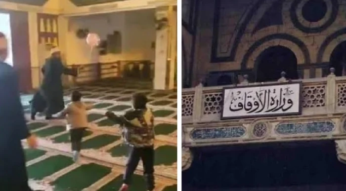 كان النبي قدوة في هذا المجال .. أول تعليق من الأوقاف المصرية على "أزهريين" يلاعبان الأطفال داخل مسجد
